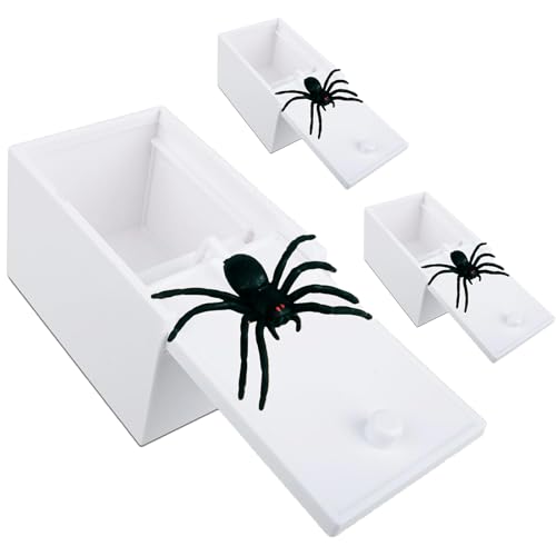 Rienan 3 Stück Spinne in Der Box,Spider Box Prank Box Spinnenbox Scherzartikel Spider Prank Box Spider Prank Toy Für Halloween Streich Für Kann Häufig Bei Verschiedenen Veranstaltungen Rienan 3 Stück Spinne in Der Box,Spider Box Prank Box Spinnenbox Scherzartikel Spider Prank Box Spider Prank Toy Für Halloween Streich Für Kann Häufig Bei Verschiedenen Veranstaltungen von Rienan