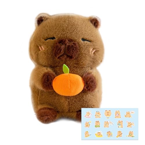 Rienan Capybara Plüschtier,Capybara Kuscheltier Wasserschwein Kuscheltier, Capybara Kinder Capybara Plush Toy mit Aufkleber Deko für Wohnzimmer & Schlafzimmer Geburtstag Weihnachten Rienan Capybara Plüschtier,Capybara Kuscheltier Wasserschwein Kuscheltier, Capybara Kinder Capybara Plush Toy mit Aufkleber Deko für Wohnzimmer & Schlafzimmer Geburtstag Weihnachten von Rienan