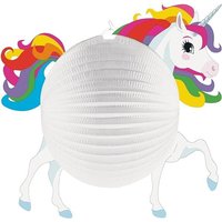 Lampion Einhorn Form Papier 25 cm von Riethmüller