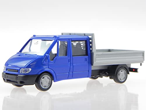 Ford Transit 2005 DoKa Pritsche blau Modellauto Rietze 1:87 von Rietze