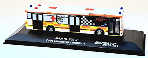 Rietze 75027 - Man NL 202-2 DRK Hannover Impfbus - 1:87 - Einsatztserie von Rietze