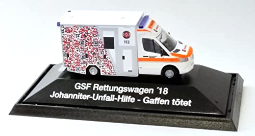 Rietze 76189 - GSF RTW `18 Johanniter Berlin - Gaffen tötet - 1:87 - Einsatzserie von Rietze