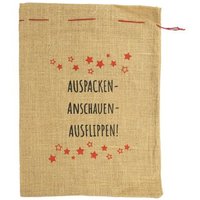 Riffelmacher Jutesack Auspacken Anschauen 36x48cm von Riffelmacher & Weinberger