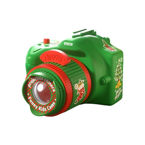 Rifuli # Weihnachten Kinder Projektor Kamera Projektor Projektor Taschenlampe Bildung Lernen Santa Weihnachten Spielzeug Geschenke Kinder (Green, B) von Rifuli