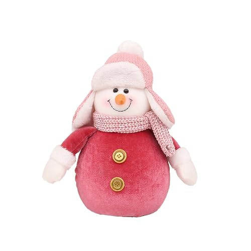 Rifuli # Weihnachtsstoff-Strickmütze, Schneemann, Langer Mann, Puppe, weihnachtliche dekorative Verzierung (A, One Size) von Rifuli