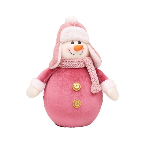 Rifuli # Weihnachtsstoff-Strickmütze, Schneemann, Langer Mann, Puppe, weihnachtliche dekorative Verzierung (C, One Size) von Rifuli