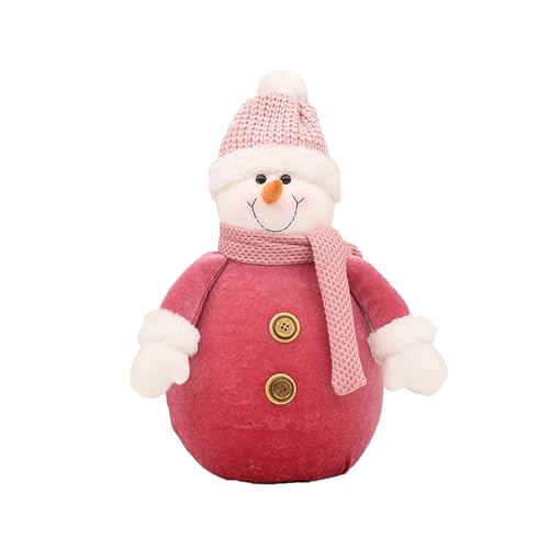 Rifuli # Weihnachtsstoff-Strickmütze, Schneemann, Langer Mann, Puppe, weihnachtliche dekorative Verzierung (D, One Size) von Rifuli