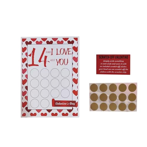 # Rubbelkarten-Geschenke für Liebhaber, Rubbelkarten mit handgeschriebenen Wünschen, DIY handschriftliche Ausgabe zum Rubbeln (A, One Size) von Rifuli