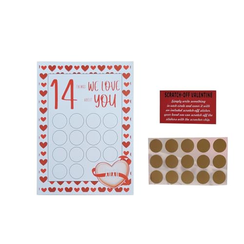 # Rubbelkarten-Geschenke für Liebhaber, Rubbelkarten mit handgeschriebenen Wünschen, DIY handschriftliche Ausgabe zum Rubbeln (B, One Size) von Rifuli