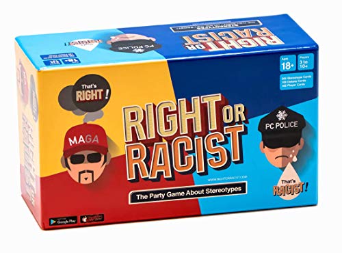 Right Or Racist - Lustiges weißes Elefanten-Geschenk - Geschenk für Männer - Partyspiel - lustiges Spiel - tolles Geschenk - Geburtstagsgeschenke für Männer und Frauen von Right Or Racist