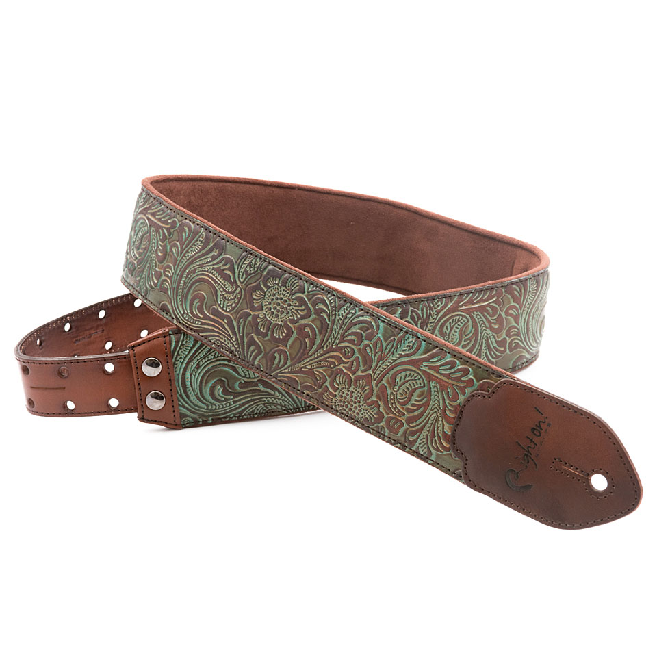 RightOn! Straps Leathercraft Blackguard teal Gitarrengurt RightOn! Straps Leathercraft Blackguard teal Gitarrengurt von RightOn! Straps