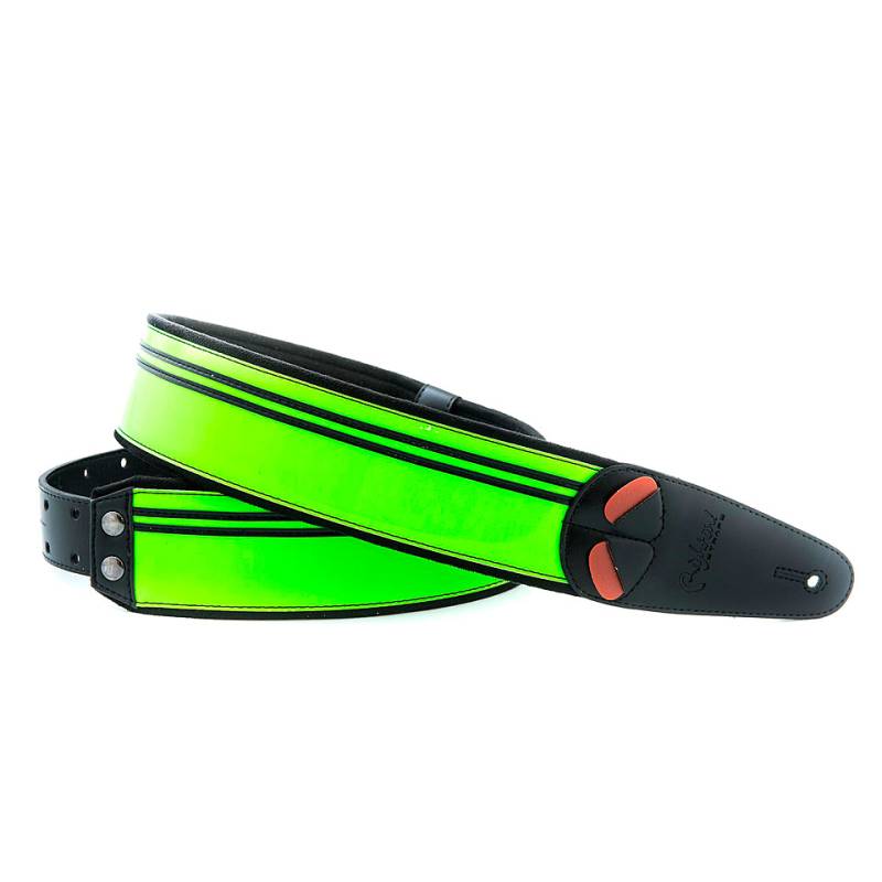 RightOn! Straps Mojo Neon Green Gitarrengurt von RightOn! Straps