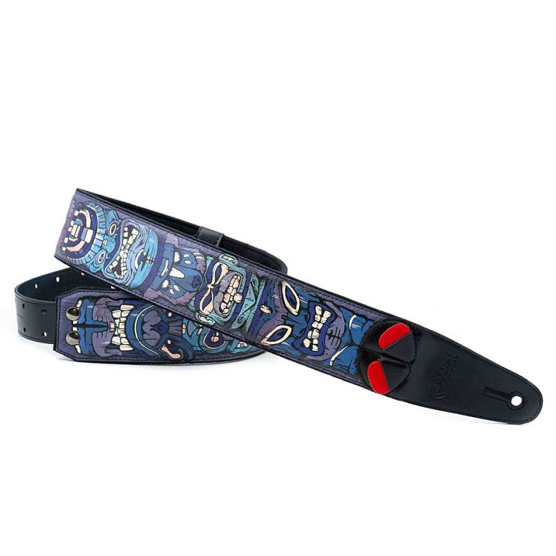 RightOn! Straps Mojo Tiki, blue Gitarrengurt von RightOn! Straps