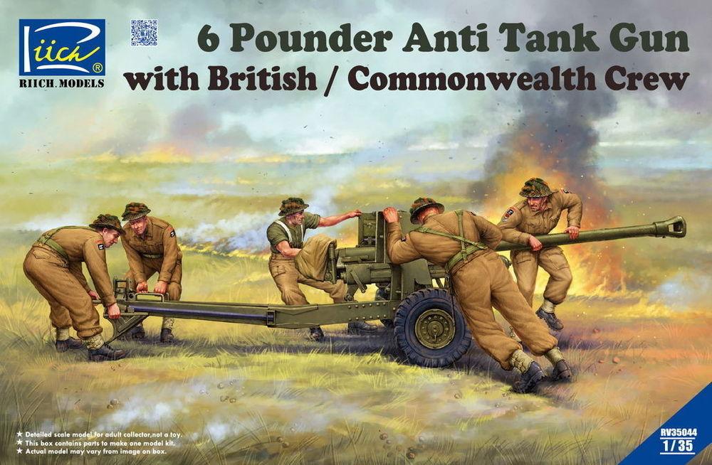 6 Pounder Anti Tank Gun with British Commonwealth Crew 6 Pounder Anti Tank Gun with British Commonwealth Crew von Riich Models