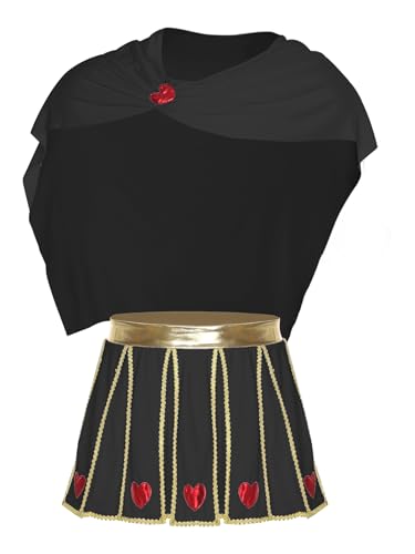 Riismen Cupid Kostüm Herren Halloween Cosplay Liebesbote kostüm Kurze Umhang mit Faltenrock Faschingkostüm Mottopartys Rave Outfit von Riismen