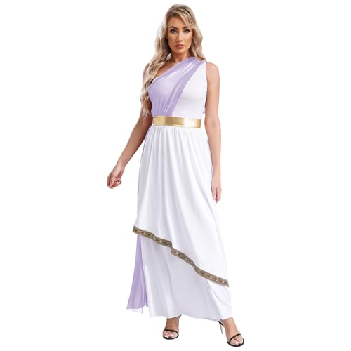 Riismen Ein Schulterfreies Kleid Abendball Damen Verkleidung Griechische Göttin Kostüm Halloween Karneval Cosplay Lavendel L Riismen Ein Schulterfreies Kleid Abendball Damen Verkleidung Griechische Göttin Kostüm Halloween Karneval Cosplay Lavendel L von Riismen
