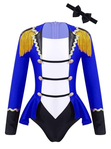 Riismen Halloween-Kostüm für Jungen und Mädchen, Ringmeister-Zirkus-Magier-Kostüm, Karneval-Weihnachts-Cosplay, Overall mit langen Ärmeln Blau 158-164 Riismen Halloween-Kostüm für Jungen und Mädchen, Ringmeister-Zirkus-Magier-Kostüm, Karneval-Weihnachts-Cosplay, Overall mit langen Ärmeln Blau 158-164 von Riismen
