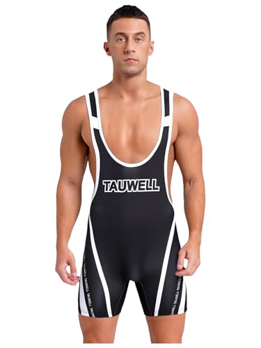 Riismen Kontrast Jumpsuit Herren U-Ausschnitt Ringertrikot Einteiliger Bodysuit Slim Fit Bodysuit Männer Training Poolpartys Outfit A Schwarz M Riismen Kontrast Jumpsuit Herren U-Ausschnitt Ringertrikot Einteiliger Bodysuit Slim Fit Bodysuit Männer Training Poolpartys Outfit A Schwarz M von Riismen