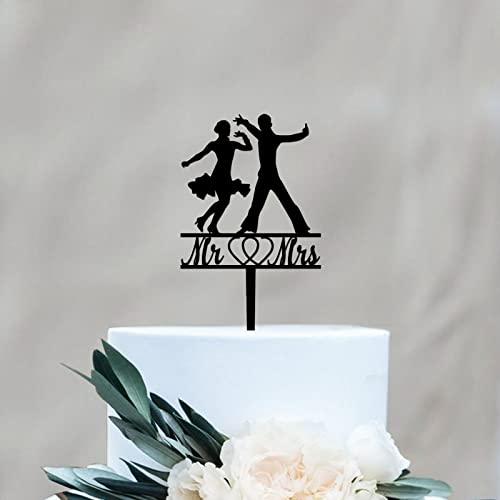 Rimego Tortenaufsatz für lateinische Tanzpaare, lasergeschnitten, Acryl, für Hochzeit, Brautparty, Junggesellinnenabschied, Kalligraphie-Kuchendekoration, Hochzeitsgeschenk Rimego Tortenaufsatz für lateinische Tanzpaare, lasergeschnitten, Acryl, für Hochzeit, Brautparty, Junggesellinnenabschied, Kalligraphie-Kuchendekoration, Hochzeitsgeschenk von Rimego