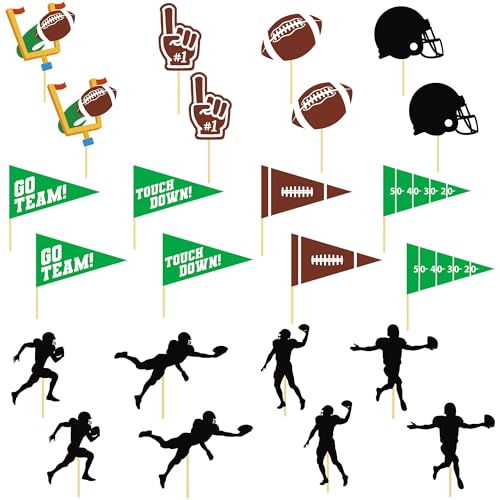 24 Stück American Football Geburtstag Deko,American Football Tortendeko,American Football Kuchen Deko Football Cake Decoration,Rugby Tortendeko Perfekte Cake Topper für Sportfans und Kindergeburtstag 24 Stück American Football Geburtstag Deko,American Football Tortendeko,American Football Kuchen Deko Football Cake Decoration,Rugby Tortendeko Perfekte Cake Topper für Sportfans und Kindergeburtstag von Rimtpuz
