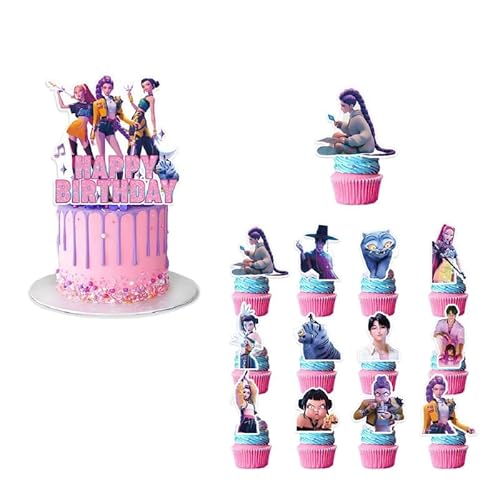 Kpop-Dämonenjäger Happy Birthday Tortendeko, 25pcs Tortendeko, Cake Topper Geburtstag, Happy Birthday Topper, Cake Topper Set, Kuchen Deko, Geburtstag Deko Set, Tortendekoration zum Kindergeburtstag Kpop-Dämonenjäger Happy Birthday Tortendeko, 25pcs Tortendeko, Cake Topper Geburtstag, Happy Birthday Topper, Cake Topper Set, Kuchen Deko, Geburtstag Deko Set, Tortendekoration zum Kindergeburtstag von Rimtpuz