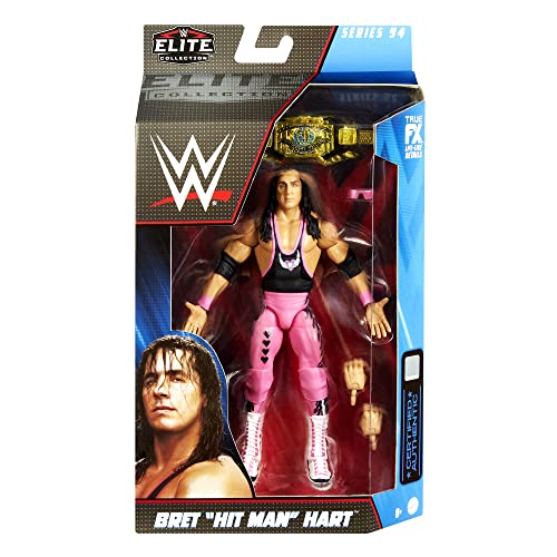Bret Hart (Pink Tights) – WWE Elite 94 Spielzeug Wrestling Actionfigur von Ringside