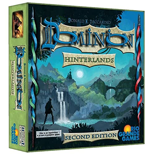 Rio Grande Games Dominion: Hinterlands 2nd Edition - Brettspiel-Erweiterung 2-4 Spielern - 30 Minuten Spielzeit - Brettspiele für Familienspielabend - Teenager & Erwachsene ab 14 Jahren - von Rio Grande Games