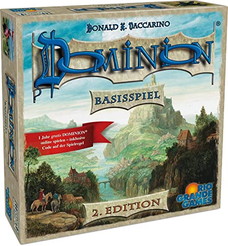 Rio Grande Games 22501413 - Dominion Basisspiel - zweite Edition; Neuauflage des Spiel des Jahres 2009 (Familien Strategiespiel, Deck-Building) von Rio Grande Games