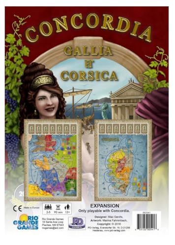Rio Grande Games RIO541 Gallia und Corsica: Concordia Exp, Mehrfarbig von Rio Grande Games