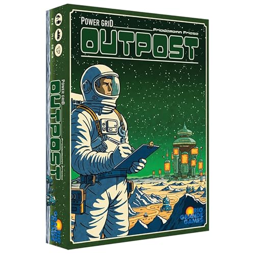 Rio Grande Games: Power Grid Outpost - Wirtschaftliches Strategiespiel, Strom auf dem Weltraum verwalten New Planet, ab 14 Jahren, 2-6 Spieler, 45-90 Minuten von Rio Grande Games