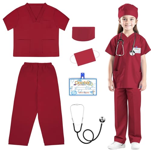 RioRand Arzt-Kostüm für Kinder, Kleinkind, Krankenschwester, Peelings mit Zubehör, Halloween, Cosplay, Verkleiden, Arzt, Spielset für Jungen und Mädchen, 3–11 Jahre RioRand Arzt-Kostüm für Kinder, Kleinkind, Krankenschwester, Peelings mit Zubehör, Halloween, Cosplay, Verkleiden, Arzt, Spielset für Jungen und Mädchen, 3–11 Jahre von RioRand