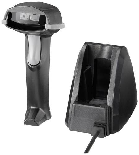 Renkforce LS6300BU USB-Kit Barcode-Scanner Bluetooth® 1D Laser Schwarz Hand-Scanner Bluetooth®, USB von Renkforce