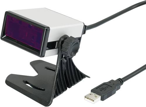 Renkforce FS5020E USB-Kit Barcode-Scanner Kabelgebunden 1D Laser Silber, Schwarz Desktop-Scanner (St von Renkforce