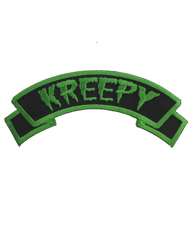 Kreepsville Gothic Aufnäher Patch Kreepy schwarz-grün von Ripper Merchandise LTD - KF