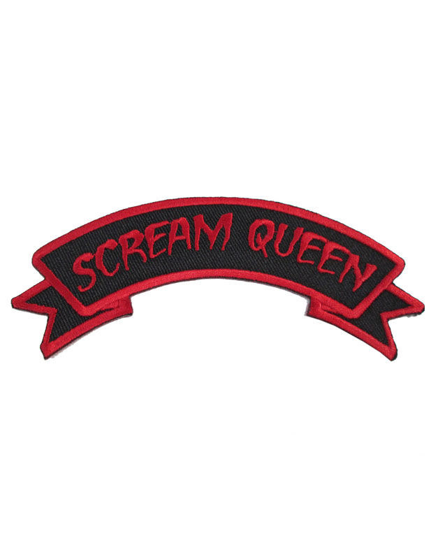 Kreepsville Gothic Aufnäher Patch Scream Queen schwarz-rot von Ripper Merchandise LTD - KF