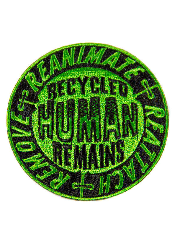 Kreepsville Gothic Aufnäher Recycled Human schwarz-grün von Ripper Merchandise LTD - KF