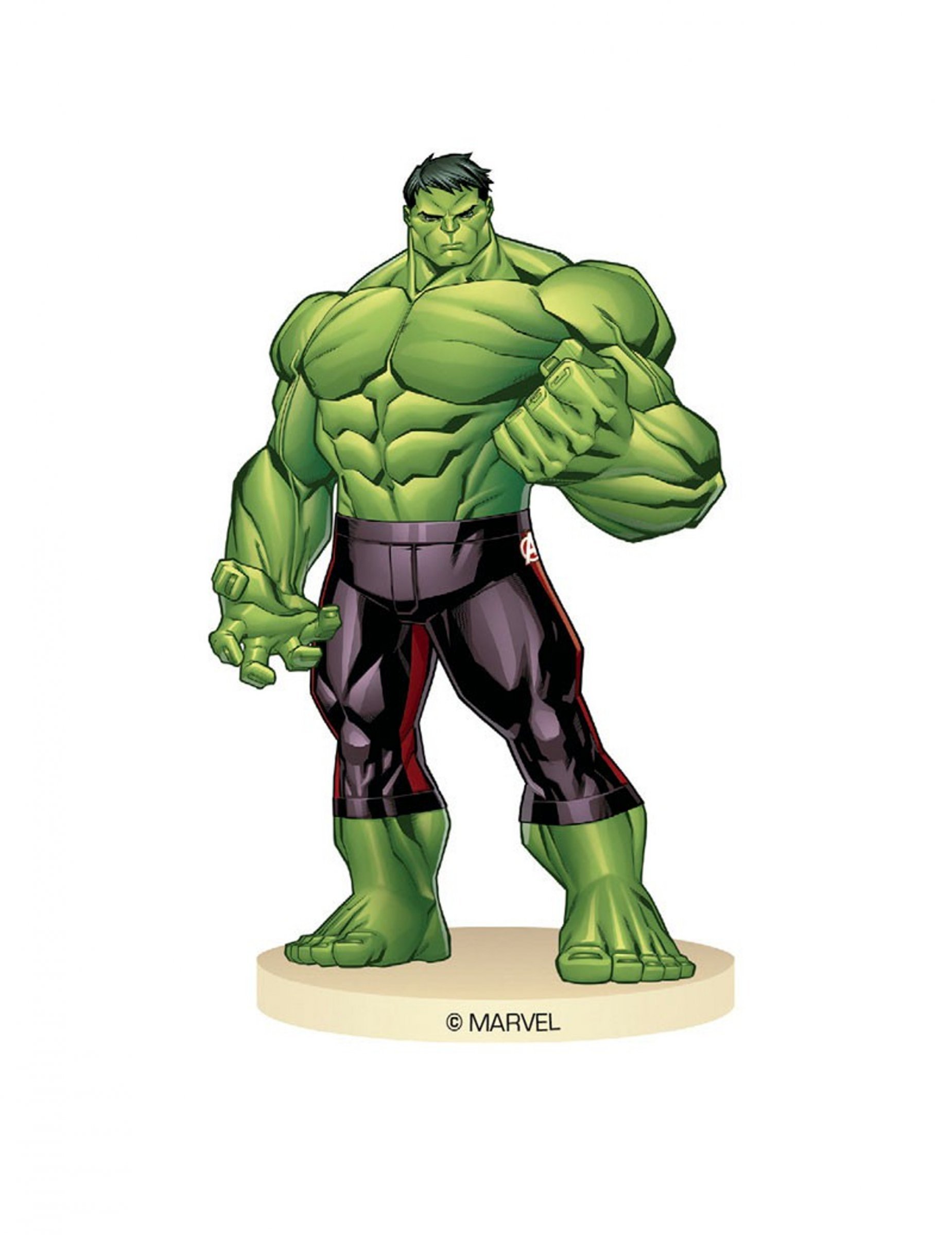Hulk-Figur Avengers grün-violett 9 cm von DEKORA
