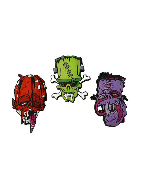 Kreepsville Monster-Aufnäher-Set Toxic Toons 3-teilig bunt von Ripper Merchandise LTD - KF