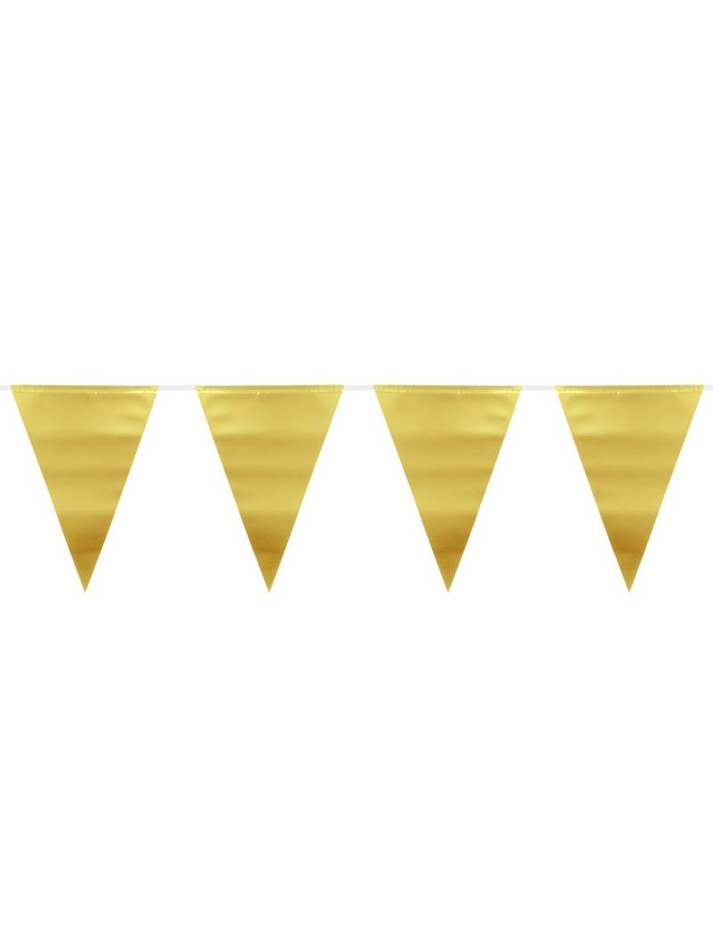 Wimpel-Girlande Partydeko gold 6 m von FOLAT BV