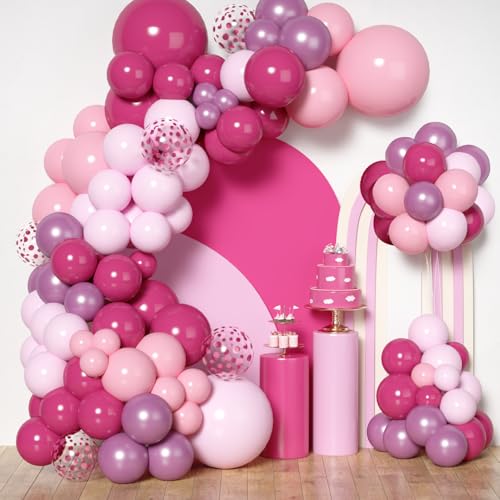 147Stück Rosa Luftballon Girlande Hot Rosa Gold Weiß Balloons Geburtstagsdeko für Babyparty Hochzeit Party Dekorationen 147Stück Rosa Luftballon Girlande Hot Rosa Gold Weiß Balloons Geburtstagsdeko für Babyparty Hochzeit Party Dekorationen von Riqiaqia