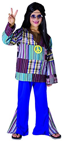 Rire Et Confetti – Fiahip003 – Kostüm für Kinder – Hippie-Kostüm – Jungen – Größe S von Rire Et Confetti
