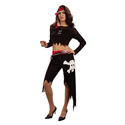Rire Et Confetti – Fiapir029 – Kostüm für Erwachsene – Caprihose Totenkopf – Damen – Größe S von Rire Et Confetti