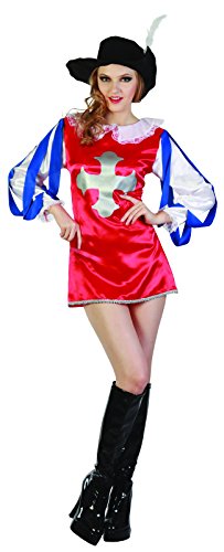 Rire Et Confetti – Fibmou019 – Kostüm für Erwachsene – karabiner rot – Damen – Größe M von Rire Et Confetti