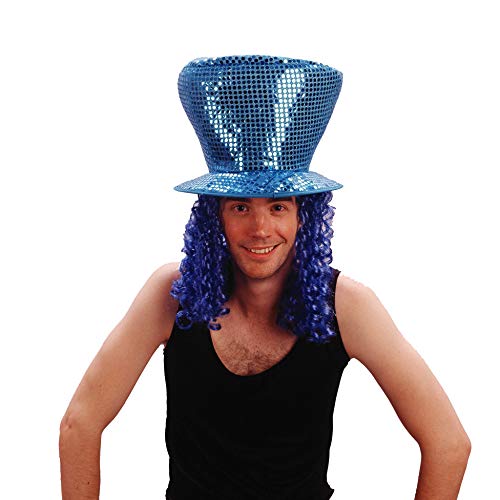 Rire Et Confetti – Fiedis048 – Zubehör für Kostüm, Disco-Hut und Haare, Blau von Rire Et Confetti