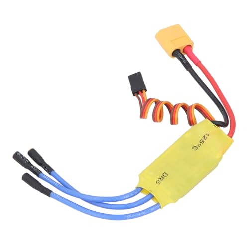 Elektrischer Geschwindigkeitsregler für Bürstenlosen RC-Motor, Multi Safety 30A 5,6 V-16,8 V Bürstenloser Regler, für RC-Drohnen, RC-Flugzeuge, Hubschrauber, 3,5-mm-Stecker Elektrischer Geschwindigkeitsregler für Bürstenlosen RC-Motor, Multi Safety 30A 5,6 V-16,8 V Bürstenloser Regler, für RC-Drohnen, RC-Flugzeuge, Hubschrauber, 3,5-mm-Stecker von Risegun