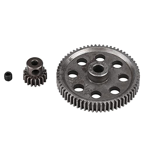 RC Motorgetriebe Set, 64T 17T Differential Hauptmetall Stirnrad & RC-Motorgetriebe, RC Teilzubehör für HSP 1/10 RC Truck - Langlebig RC Motorgetriebe Set, 64T 17T Differential Hauptmetall Stirnrad & RC-Motorgetriebe, RC Teilzubehör für HSP 1/10 RC Truck - Langlebig von Risegun
