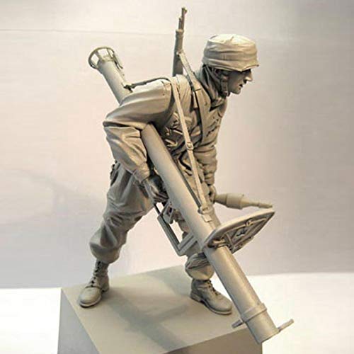 Risjc 1/16 Harzfigur Soldat Modell, Normandie Krieg Fallschirmjäger gk Modell Zweiter Weltkrieg Militärszene // N1744 von Risjc