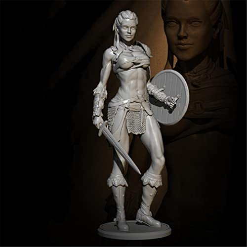 Risjc 1/24 75 mm Ancient Viking Female Warrior Resin Model Miniatur Kit Unmontiert und unbemalt Die Cast Soldier Assembly / A842n von Risjc