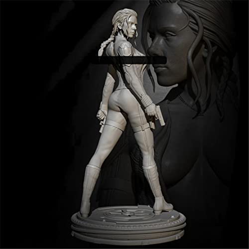 Risjc 1/24 75 mm Fantasy Agent Female Warrior Resin Model Miniature Kit, unmontiert und unbemalt Die Cast Soldier Components / A821n von Risjc