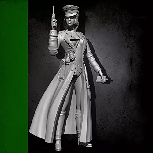 Risjc 1/24 75mm WWII Offizierin Resin Figur Modell unbemalt und unmontiert Bausatz/46411J von Risjc